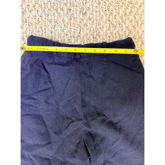 JH Collectibles Women's Navy 100% Pure Wool Vintage Pleated Pants Size 14 - BH - Picture 9 of 9